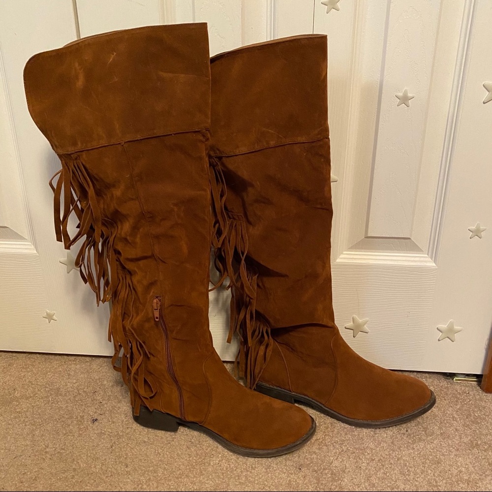 Fringe High Boots